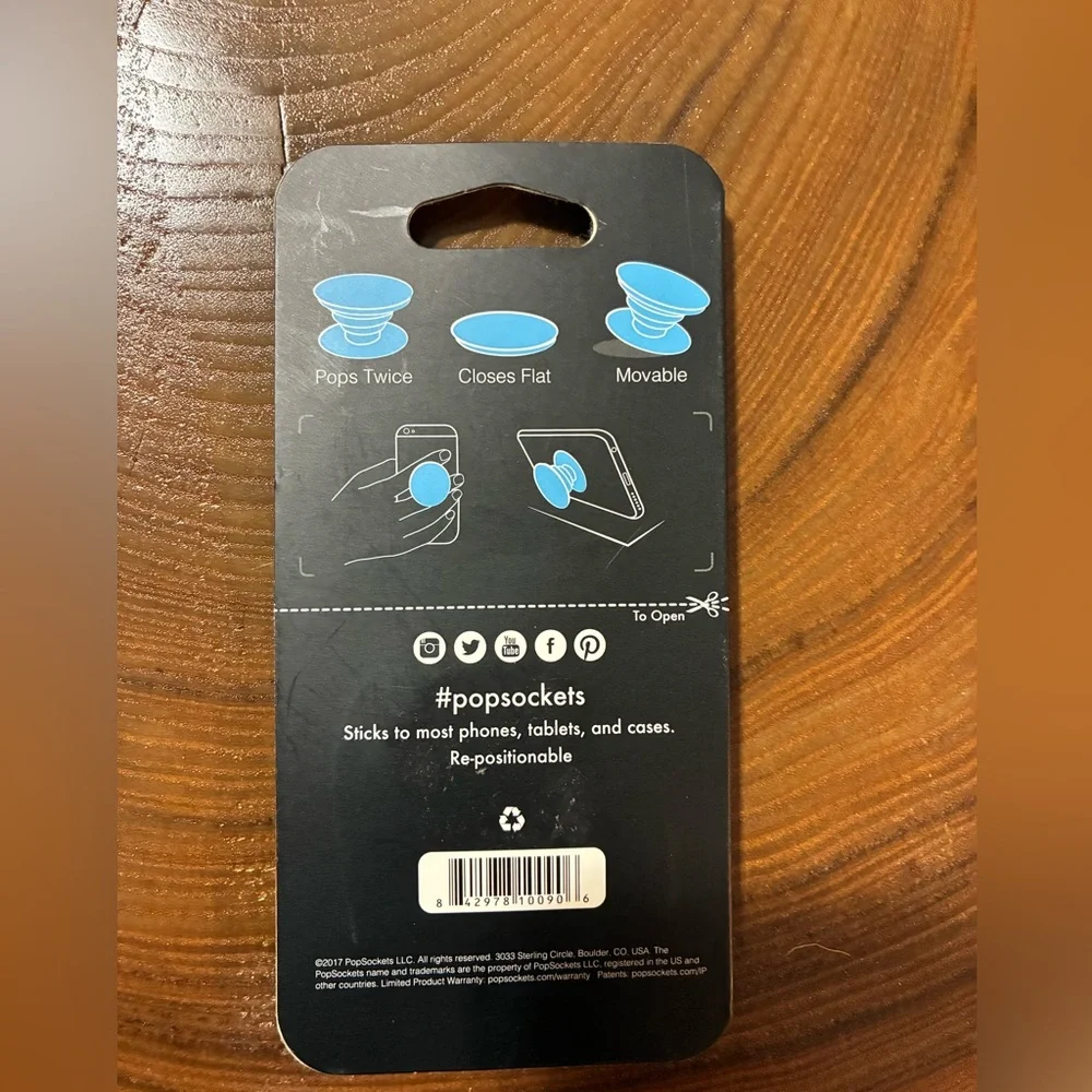 PopSocket Mandala Grip & Stand - Black and Gold